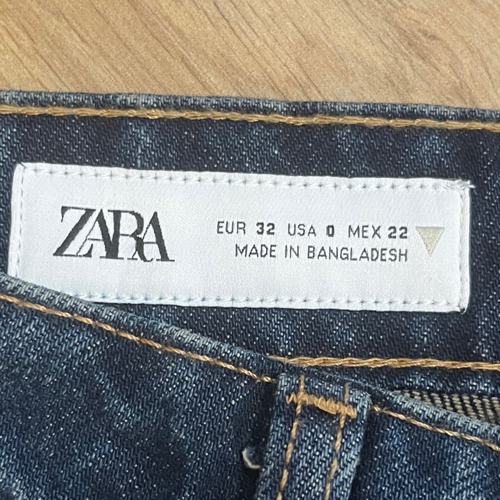 Zara Dark Blue Relaxed Jeans - Picture 3 of 6